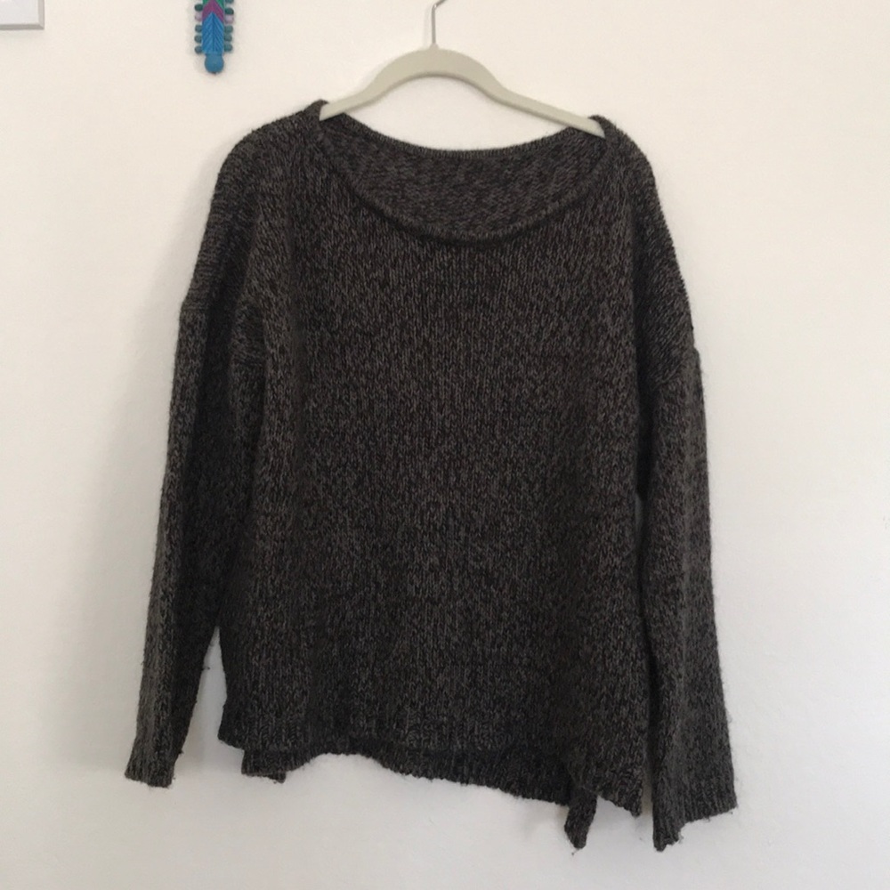 Oversized wool knit sweater